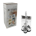 ACEITERO/VINAGRERA VID/MET 5 PZ 180/40ML LIFE ART MAYS 750-2401791