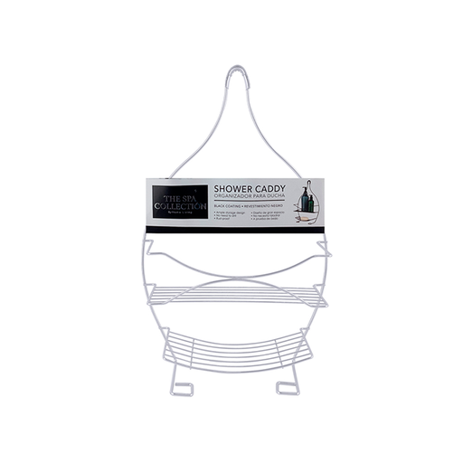 [15014285] ORGANIZADOR P/DUCHA MET 26.5X10X43 CM 2 NIV BL THE SPA COLLECTION 734-1407621