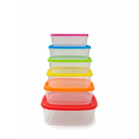 SET 7 PZ ENVASES PLAS RECT C/T COL SURT WINDROSE  723-04185