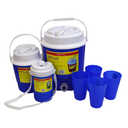 SET 7 PZ COOLER/TERMOS C/VAS 16 OZ 2/0.50/0.30 GL COL SURT 717-WJ003