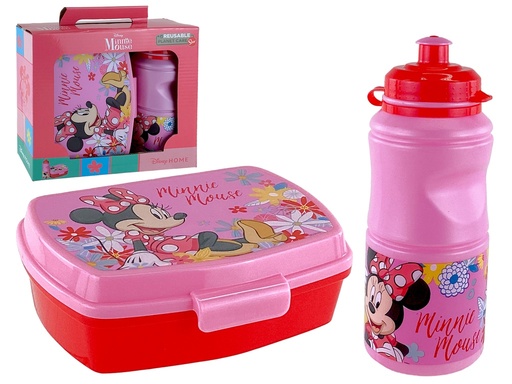 [15014331] SET 2 PZ DEPOSITO/ENV P/ALIMENTO + BOTELLA ROS/RJ DISNEY  744-74473