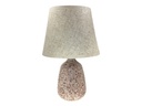 LAMPARA MESA 32 CM CERA/TELA GR/CREMA DECORE MAYS 604-05211