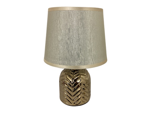 [15014373] LAMPARA MESA 27 CM CERA/TELA DOR DECORE MAYS 604-2403283