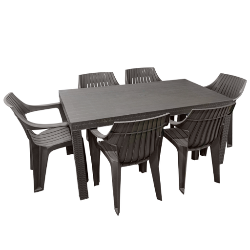 [15014493] COMEDOR PLAS MACAO P/6 PERSONAS C/6 SILLAS C/B CF SANCHIA