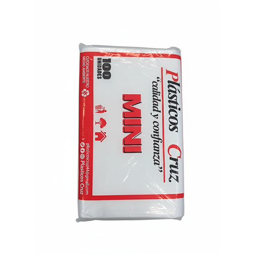 [15014539] BOLSA GAB #1 TRANSPARENTE 100 PZ