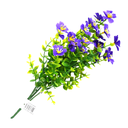 RAMO FLOR MINI 5 PETALOS C/HOJAS PLAS 7 RAMAS COL SURT XM-3476