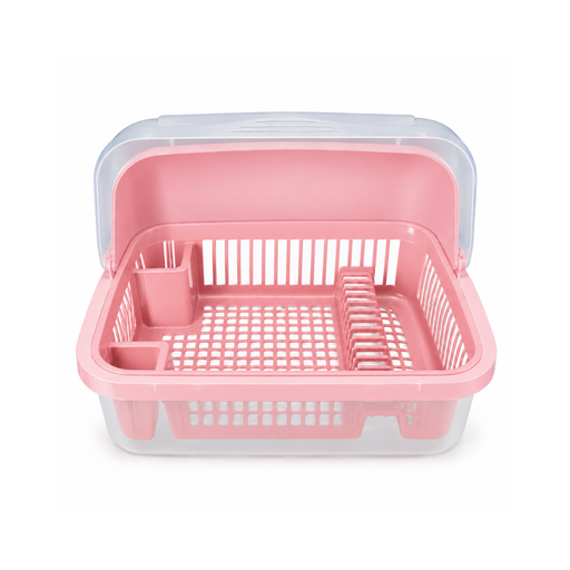 [15014833] ESCURRIDOR PLATOS PLAS C/T TRANS 56X43 CM ROSA MEGA 1212-T061
