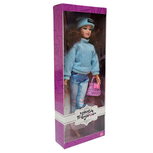 [15015048] MUÑECA T/BARBIE C/SUETER+GORRO CAJ BLM55J