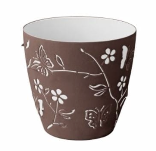 [15015215] MACETA PLAS MARIPOSA 14 CM #1 BL/COCOA MEGA
