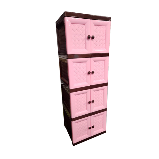 [15015222] ARMARIO PLAS PRACTICO 8 PUERTAS CF/ROSA MEGA