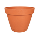 MACETA PLAS DOBLE 28.5 CM #2 TERRACOTA MEGA