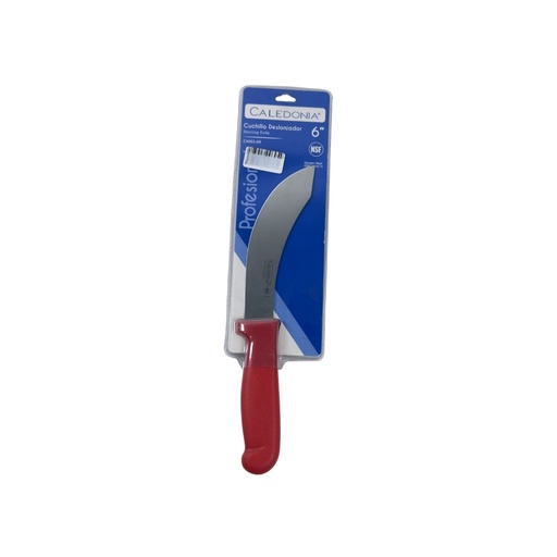 [15015568] CUCHILLO DESLONJADOR 6" MANGO ERGONOMICO ROJO CALEDONIA CADES-6R