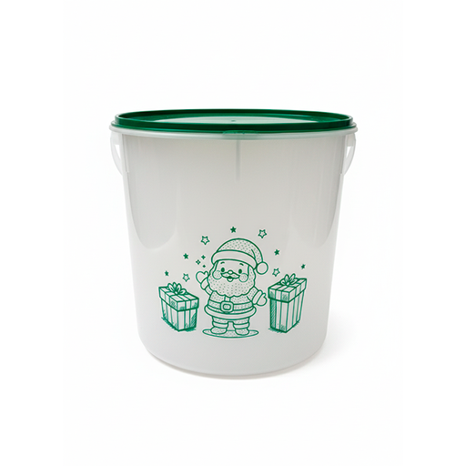 [15015646] CUBETA PLAS 11.5 LT C/T DECO NAVIDAD TACOPLAST 96051