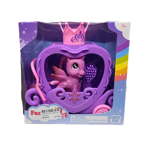 [15015721] CABALLO PONY CARRUAJE CORAZON C/CORONA CAJ 162616