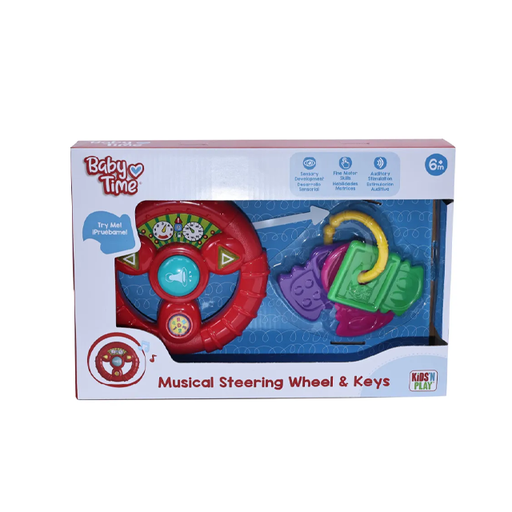 [15015729] TIMON/VOLANTE MUSICAL C/LLAVES CAJ BABY TIME 79204/45299