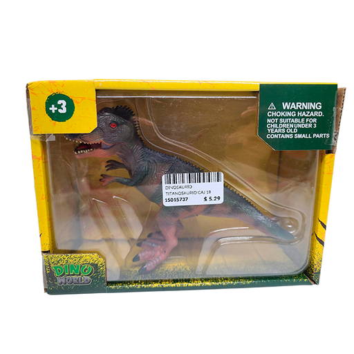 [15015737] DINOSAURIO TITANOSAURIO CAJ 18.5X13.5 CM DINO WORLD 026004/45241