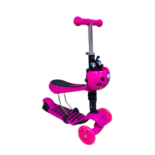 [15015756] SCOOTER 3 EN 1 C/LUCES C/RUEDAS ROSA CAJ B-SCOOT BLSCOOT08/45622