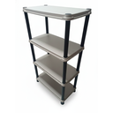ESTANTE PLAS 4 NIV NEO RACK 135X71.5X38 CM BEIGE C/CF CAP 100KG SANCHIA