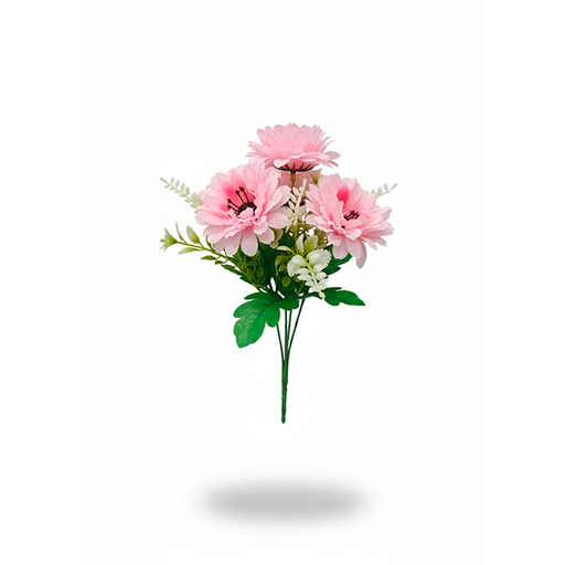 [15015861] RAMO 6 FLORES T/MARGARITA C/FOLLAJE COL SURT XM-2854