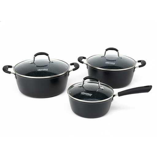 [15015884] JUEGO 6 PZ 3 OLLAS MARMOLIZADAS 20/24/28 CM C/T VID ALSASA