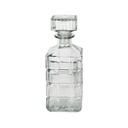 BOTELLA VID 800 ML CUAD C/T CUAD TRANS/BL DECO REL 752-05530