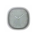 RELOJ PARED 28 CM CUAD BL/GRIS 602-2305692