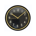 RELOJ PARED 29.2 CM RED NG/DOR 602-2301111