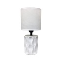 LAMPARA MESA 30.5 CM BASE CILIND C/HUECOS BL 604-00637