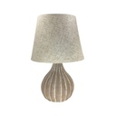 LAMPARA MESA 33.5 CM BASE T/CEBOLLA CREMA 604-05214