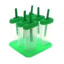 MOLDE P/PALETA 6 DIV 15X10.5X16 CM FUCS/VD 723-066