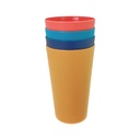 SET 4 VASOS 0.42 LT CONICO COL SURT 723-14743