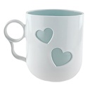 TAZA PLAS 380 ML DECO CORAZON BL/ROS BL/VD 723-39173