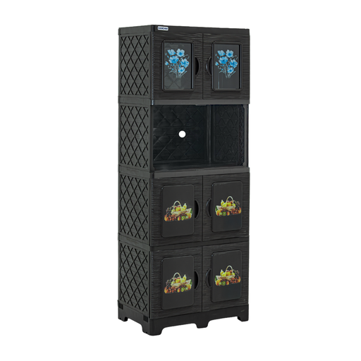 [15016422] CHINERO PLAS TERESITA ONDAS 4 NIV C/2 PTAS VID 160X60.5X40CM DECO CF SANCHIA