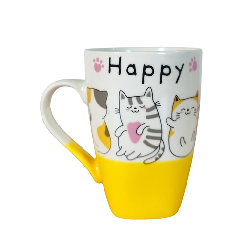 [15016442] TAZA CERA 490 ML DECO CAT SURT XD-3991C-09-7802