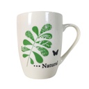TAZA CERA 360 ML DECO HOJA/MARIPOSA XD-1780-09-7816