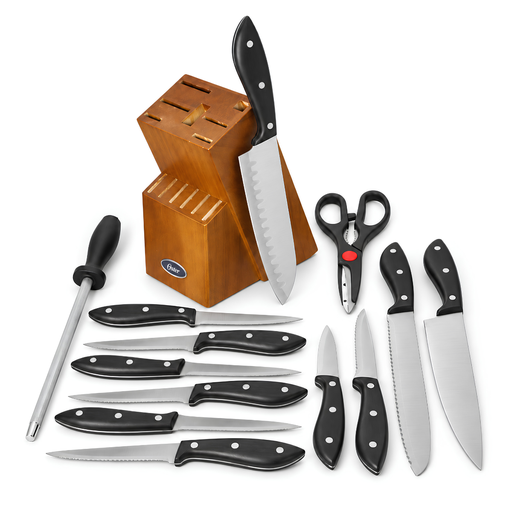 [15016769] SET 14 PZ CUCHILLOS/TIJERA/CHAIRA BASE MAD OSTER 60722-14