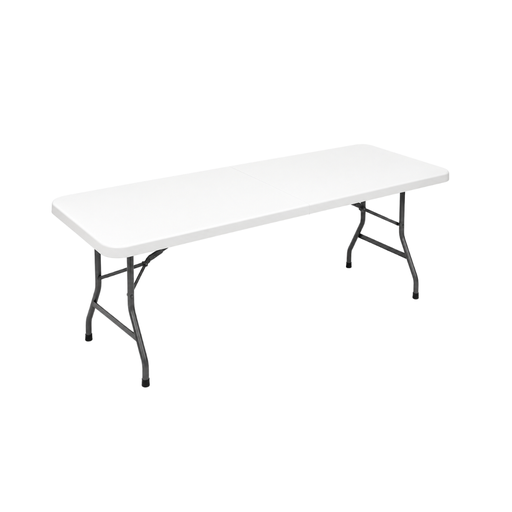[15016770] MESA PLEGABLE MET/HDPE 180X74X74 CM BL GIGI