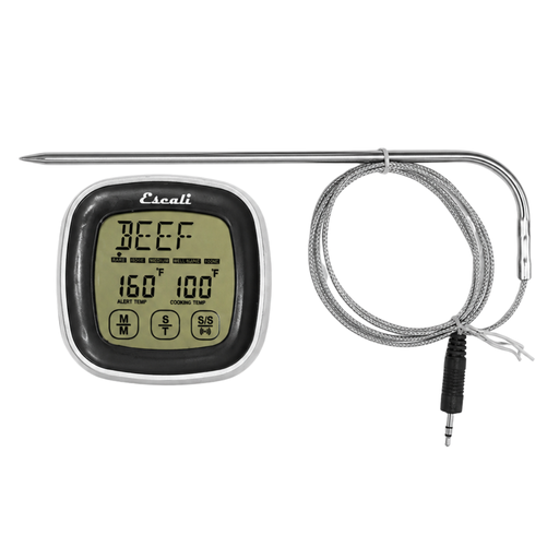 [15016772] TEMPORIZADOR DIGITAL P/COCINA PANTALLA TACTIL C/SONDA INOX ESCALI BLIS DHR2-B