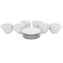 SET 6 TAZA C/PAILA REDON CERA 8 OZ BL MUK29791