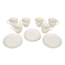 SET 6 TAZA C/PAILA CERA 7 OZ BL 12 PZ CAJ K002E