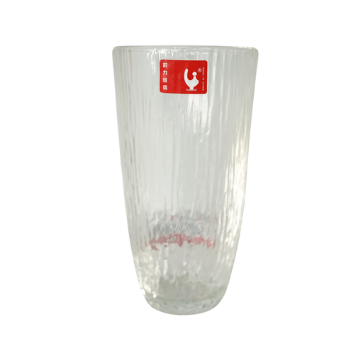 [15016825] VASO VID 12 OZ CONICO TEXTURA RAYADA GIGI Y6007