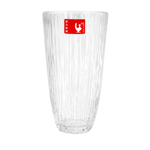 [15016825] VASO VID 12 OZ CONICO TEXTURA RAYADA GIGI Y6007