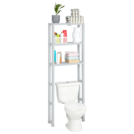 [15016980] ESTANTE ORGANIZADOR P/BAÑO 3 NIV GRIS HIELO RIMAX 12981-XP