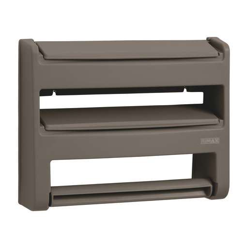[15017014] PORTA PAPEL TOALLA TRIPLE PLAS 28.3x9x36.2 CM MOCCA RIMAX 10780-XP