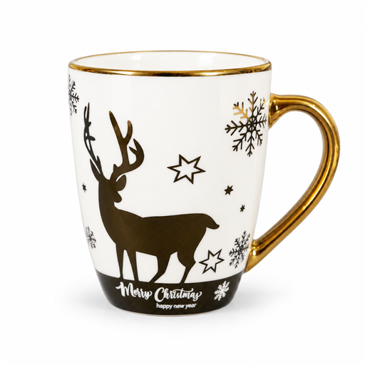[15017967] TAZA CERA CONICA 12 OZ ORI/OREJ DOR DECO NAVIDAD 11068/69-48030