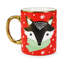 TAZA CERA RECTA 12 OZ MATE ORI/OREJ DOR DECO NAVIDAD 11067-48027