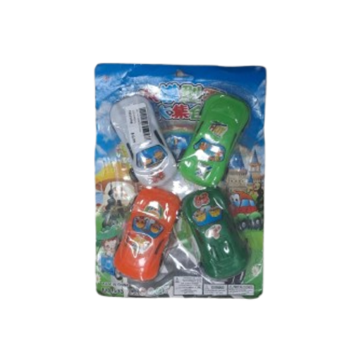 [16000274] DOCENA SET 4 CARROS PLAS COLORES SURT BLIS 533