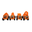 DOCENA SET 4 CAMIONES CONSTRUCCION PLAS 8.5 CM BOLSA CASAMAS 1520