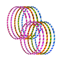 ARO HULA HULA # 2/46 CM APROX C/LISTON ARTESANAL