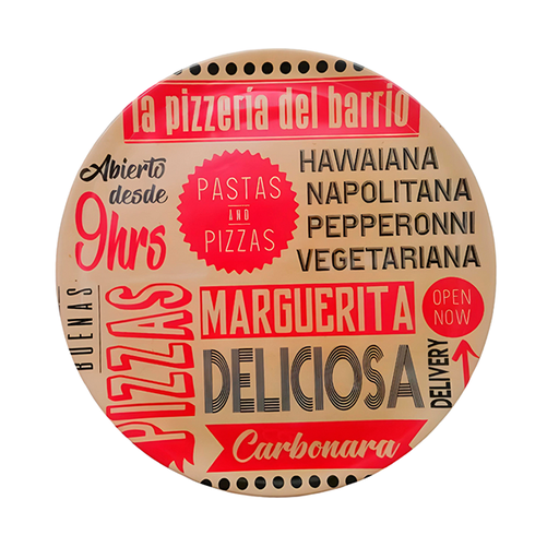 [35025] AZAFATE MELA 15" DECO RED 104150